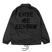 Load image into Gallery viewer, Love Me Tender Windbreaker (Black on Black)