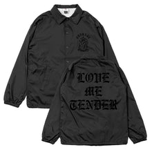 Load image into Gallery viewer, Love Me Tender Windbreaker (Black on Black)